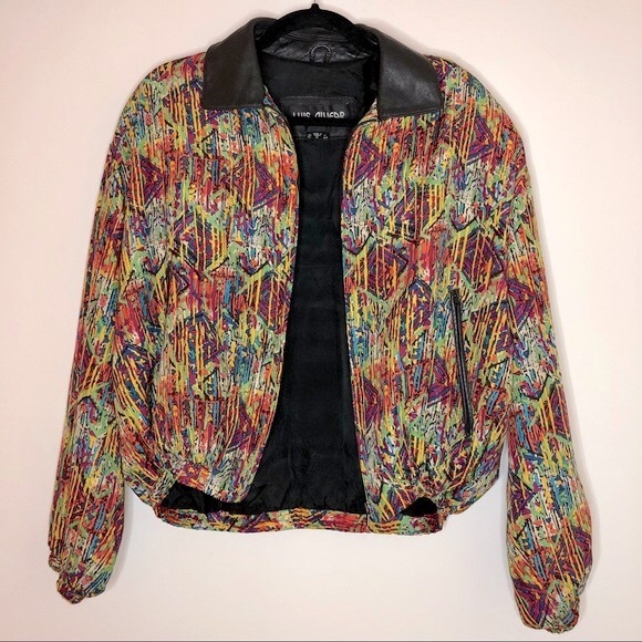 Vintage Luis Alvear Pure Silk Bomber Jacket - Picture 2 of 13
